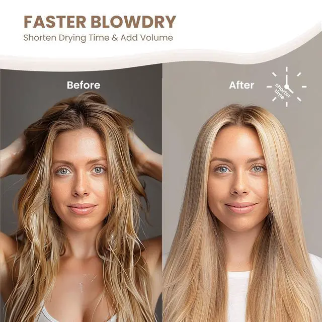 Alt view image 7 of 7 - Round Brush for Blow Out, Medium Round Hair Brush Nano Thermal Ceramic & Ionic Tech, for Blow Drying & Styling, Curling and Shine - 2.9 inch Barrel w/Boar Bristles