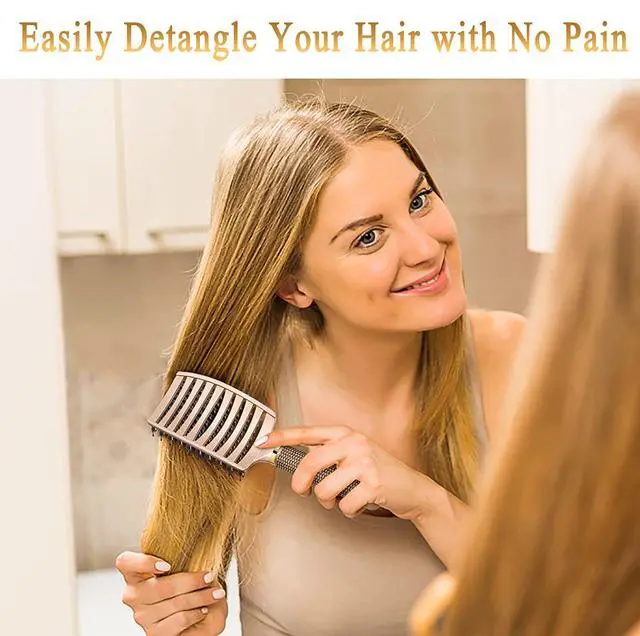 Alt view image 4 of 7 - Detangling Brush for Women & Kids, Wet & Dry Hair, All Hair Types