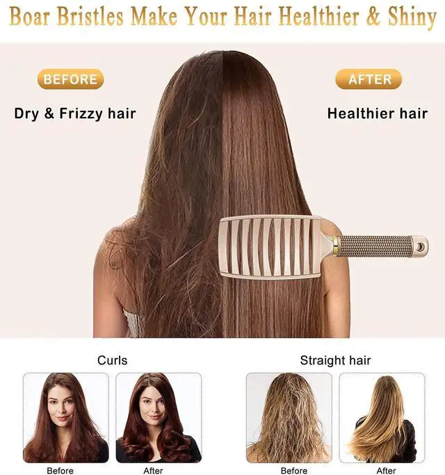 Alt view image 2 of 7 - Detangling Brush for Women & Kids, Wet & Dry Hair, All Hair Types