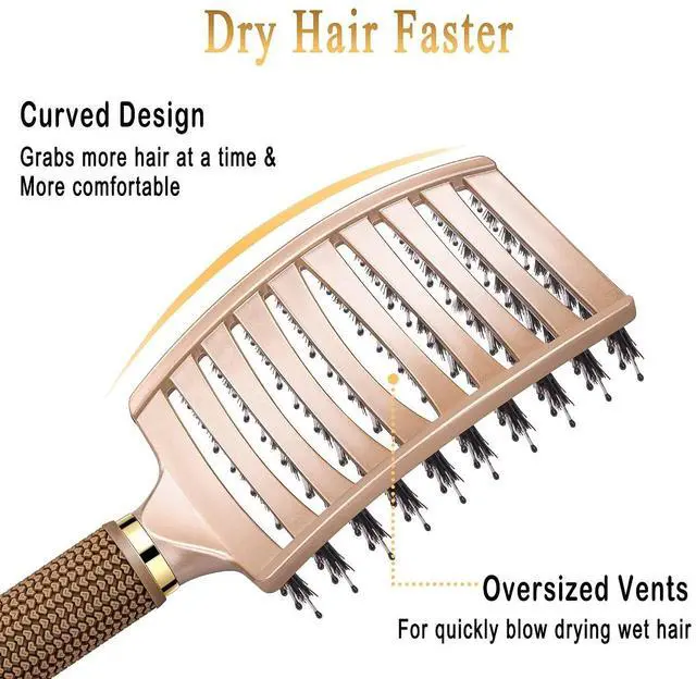 Alt view image 6 of 7 - Detangling Brush for Women & Kids, Wet & Dry Hair, All Hair Types