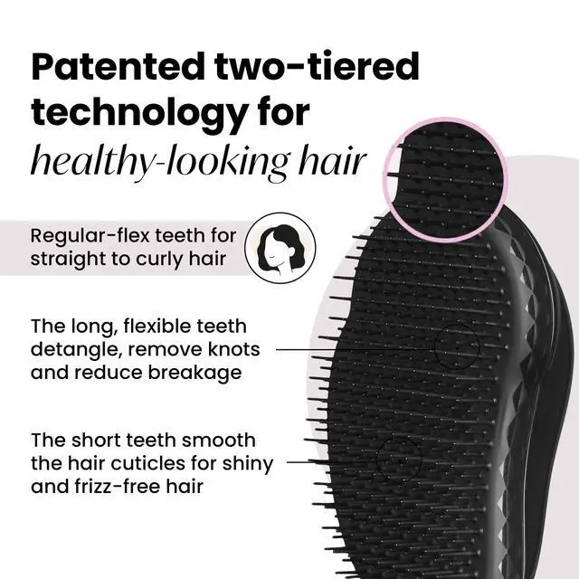 Alt view image 2 of 7 - Original Detangler Brush for All Hair Types, Panther Black