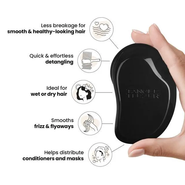 Alt view image 4 of 7 - Original Detangler Brush for All Hair Types, Panther Black