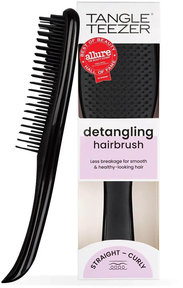 Main image of Ultimate Detangler Brush, Straight to Wavy, Liquorice Black