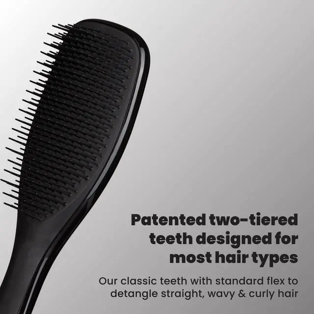 Alt view image 2 of 7 - Ultimate Detangler Brush, Straight to Wavy, Liquorice Black