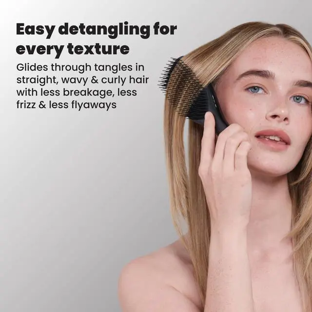 Alt view image 7 of 7 - Ultimate Detangler Brush, Straight to Wavy, Liquorice Black