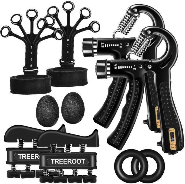 Main image of 10 PCS Grip Strength Trainer Kit,Hand Gripper and Forearm Strengthener