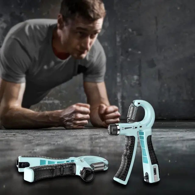 Alt view image 6 of 7 - Hand Grip Strengthener 2 Pack Adjustable Resistance 10-130 lbs Forearm ExerciserGrip Strength Trainer for Muscle Building and Injury Recovery for Athletes