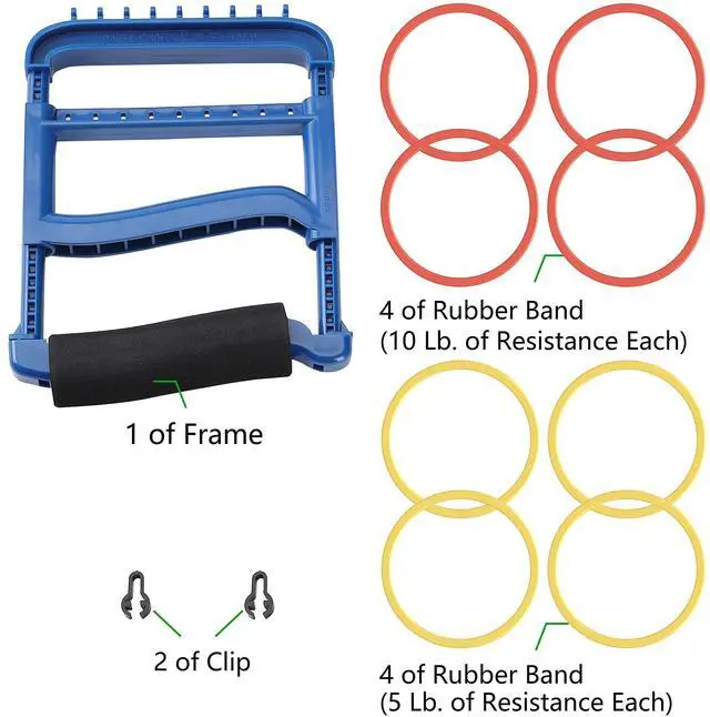 Alt view image 5 of 7 - Hand Exerciser,Strength Training Grip Strengthener for Physcial Therapy,Blue