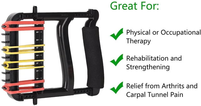 Alt view image 2 of 7 - Hand Exerciser,Finger Exerciser and Hand Strengthener for Hands,Finger,Wrist,Forearms and Thumbs Therapy,Black