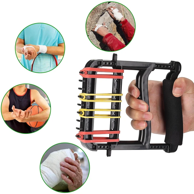 Alt view image 6 of 7 - Hand Exerciser,Finger Exerciser and Hand Strengthener for Hands,Finger,Wrist,Forearms and Thumbs Therapy,Black