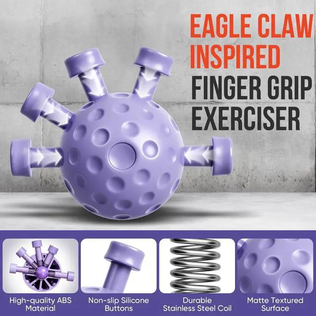 Alt view image 3 of 7 - 10-Pack Grip Strength Trainer Kit, Adjustable Forearm Strengthener, 3 Colors Hand Grip Strengthener Balls, Finger Exerciser & Stretcher for Strength Training, Recovery & Flexibility