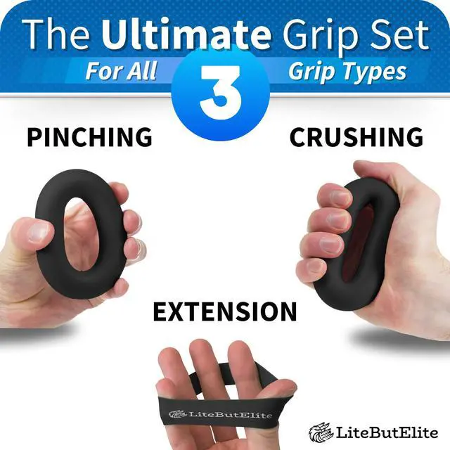 Alt view image 3 of 7 - Grip Strength Trainer Kit - Effective Forearm Strengthener for Hand and Finger Exercise, Ideal Exercisers for Gripper Strength and Flexibility