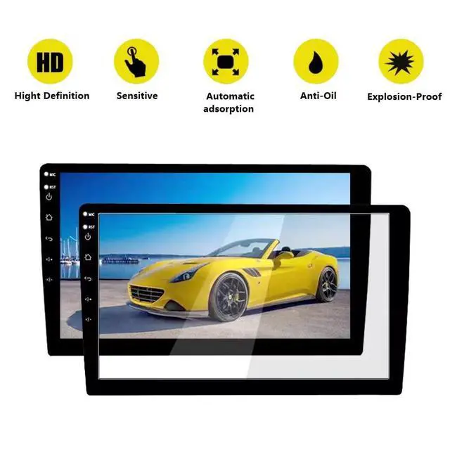 Alt view image 5 of 7 - 10.1 Inch Screen Protector for Android Car Stereo Radio - Tempered Glass HD Clear Touchscreen Protection Shield - Compatible with Teyes CC3 Podofo & Double Din Head Unit GPS Navigation