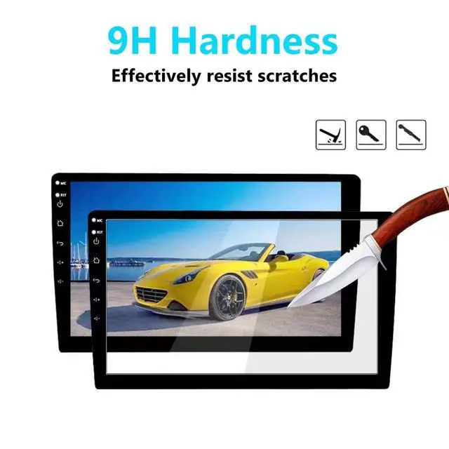 Alt view image 6 of 7 - 10.1 Inch Screen Protector for Android Car Stereo Radio - Tempered Glass HD Clear Touchscreen Protection Shield - Compatible with Teyes CC3 Podofo & Double Din Head Unit GPS Navigation