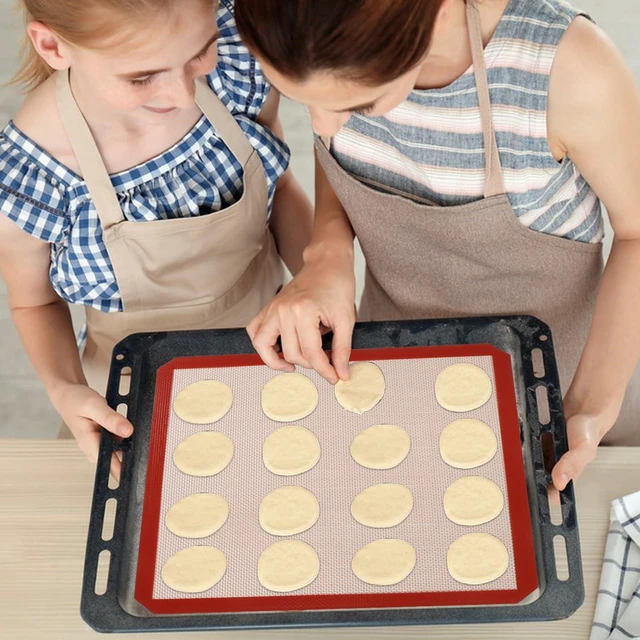 Alt view image 7 of 7 - 4 Pack 12" x 12" Reusable Silicone Baking Mat for 12 Inch Cake Pan/12x12 Cheesecake Pan/Toaster Oven/XL Air Fryer,12" Food Grade Silicone Mat for Baking Sheet, Non-Stick&Reusable