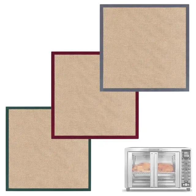 Main image of Tray Liners For Gourmia Toaster Oven Air Fryer Combo GTF7655 GTF7460 GTF7350, Replacement Parts For Gourmia French Door Air Fryer 24L, 3PCS Reusable Silicone Liners Accessories