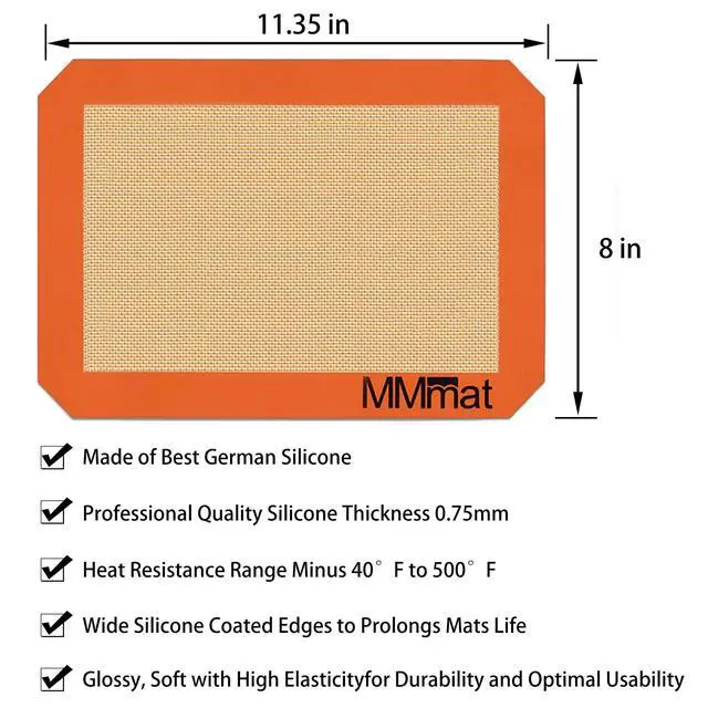 Alt view image 6 of 6 - Best German Silicone Baking Mat - 2 Quarter Sheets Baking Mat
