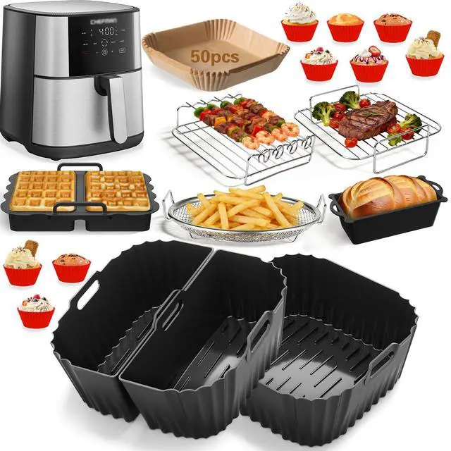 Main image of Air Fryer Accessories for Chefman 8Qt 9Qt, Gourmia, Typhur, Nuwave, 7-9Qt