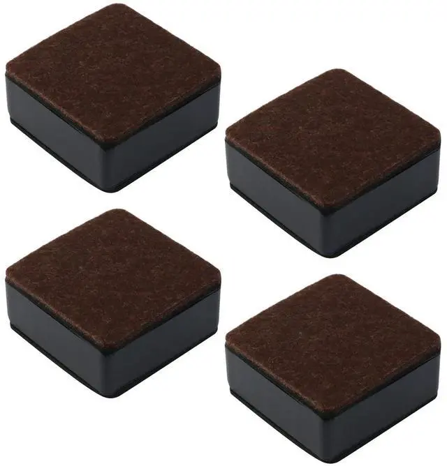 Main image of 1.2 Inch Self-Adhesive Bed Risers with Felt Pad,Carbon Steel,4Pcs