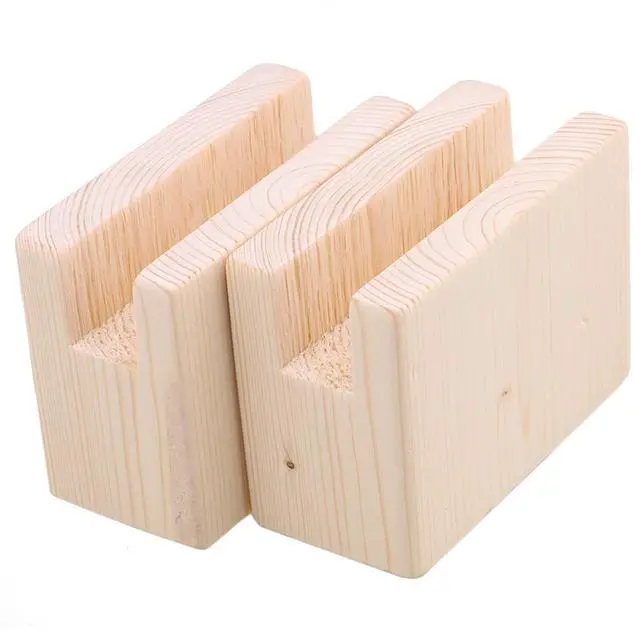 Main image of 2PCS Width Groove Wood Bed Desk Risers Lifter Table Cube Furniture Storage Groove for Sofa