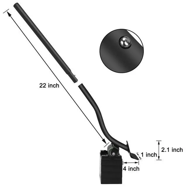 Alt view image 5 of 7 - Furniture Lifter Tool, 21" Appliance Mover Tool Set for Heavy Furniture Protective Pads Sliders Wheels Up to 1000 LB Move Sofa Furniture Easier (1 Lifter Tool+4 Heightening Block+2 Protective Pads)