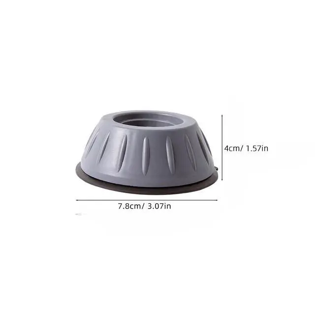 Alt view image 2 of 7 - 8 Pcs Anti-Vibration Pad for Washing Machine Refrigerator Foot Pads Non Slip Rubber Pads Shock Absorber Feet 3.07 X 3.07 X 1.57 in Heightening for Floor Protection