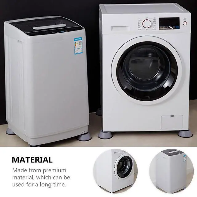 Alt view image 5 of 7 - 8 Pcs Anti-Vibration Pad for Washing Machine Refrigerator Foot Pads Non Slip Rubber Pads Shock Absorber Feet 3.07 X 3.07 X 1.57 in Heightening for Floor Protection