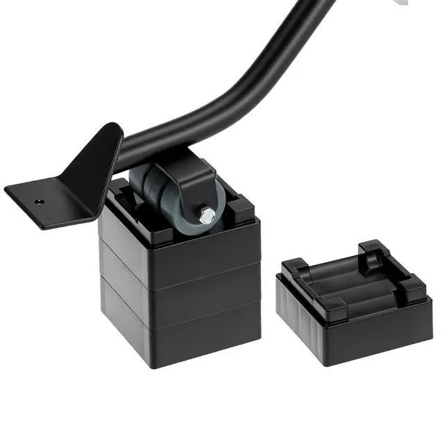 Alt view image 3 of 7 - Furniture Lifter Tool, Appliance Furniture Metal Lifters for Heavy Furniture Movers Sliders Easily (1 Lifter & 4 Heightening Block)