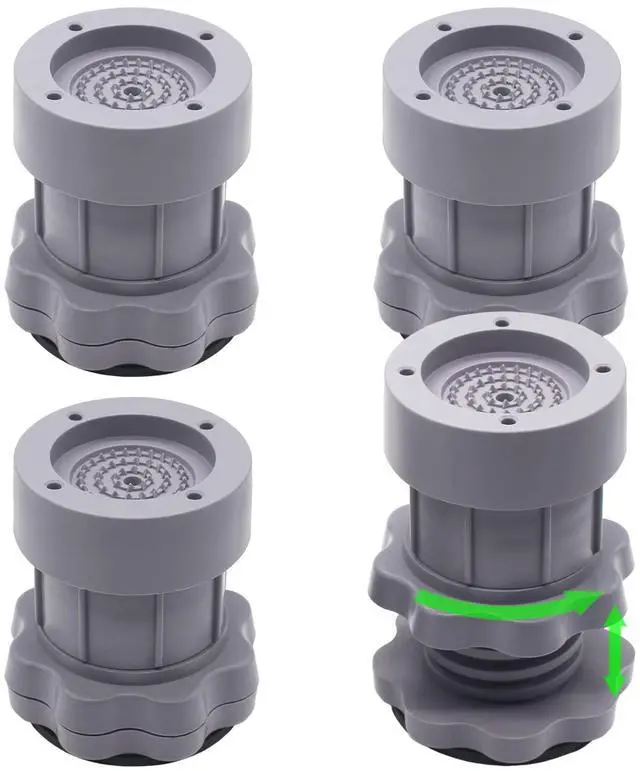 Main image of 4 Pack Round Bed Furniture Risers 3 inch Adjustable Bed Lifts Riser