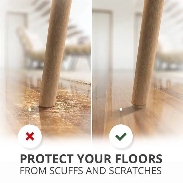 Alt view image 3 of 6 - Felt Furniture Pads X-PROTECTOR 181 PCS Premium Furniture Pads - Felt Pads Furniture Feet Best Wood Floor Protectors - Protect Your Hardwood & Laminate Flooring!