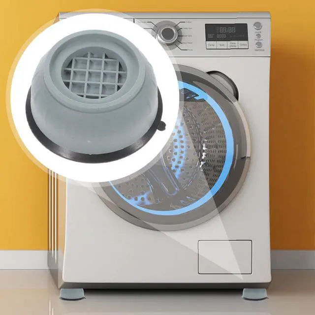 Alt view image 2 of 7 - 8pcs Washing Machine Anti-Vibration Pads Furniture Foot Mats Non-Slip Shock Absorbing Heightening Pads for Washer and Refrigerator Feet