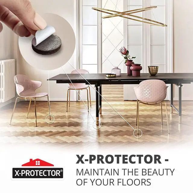 Alt view image 6 of 6 - Felt Furniture Pads X-PROTECTOR - 10 Pack Premium 8x6 Heavy Duty 1/5 Felt Sheets! Cut Furniture Felt Pads for Furniture Feet You Need Best Furniture Pads for Hardwood Floors! Brown