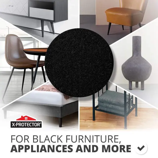 Alt view image 2 of 6 - Felt Furniture Pads X-PROTECTOR 10 PCS - Premium 8 x 6 x 1/5 Heavy Duty Black Felt Sheets! Cut Large Furniture Pads to The Size You Need - The Best Felt Floor Protectors for Any Hard Floor!