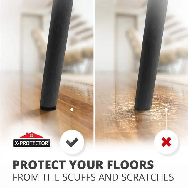 Alt view image 5 of 6 - Felt Furniture Pads X-PROTECTOR 10 PCS - Premium 8 x 6 x 1/5 Heavy Duty Black Felt Sheets! Cut Large Furniture Pads to The Size You Need - The Best Felt Floor Protectors for Any Hard Floor!