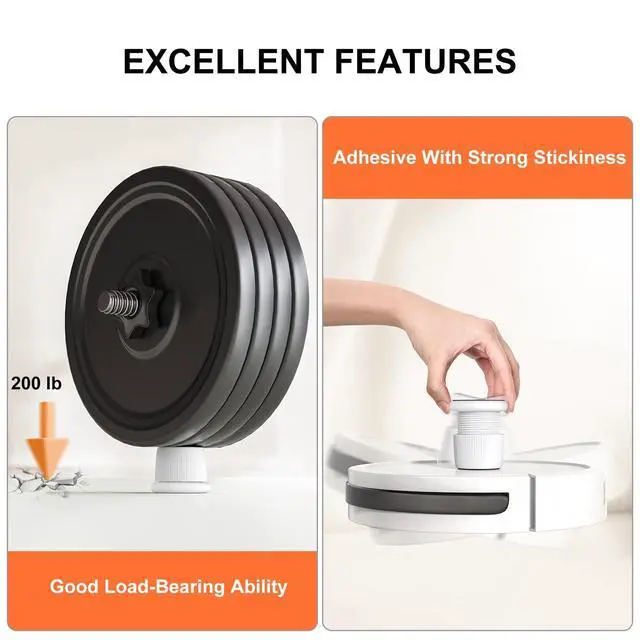 Alt view image 7 of 7 - Adjustable Bed Risers Heavy Duty 1.6-2.6 Inch Furniture Riser 4 Pack White