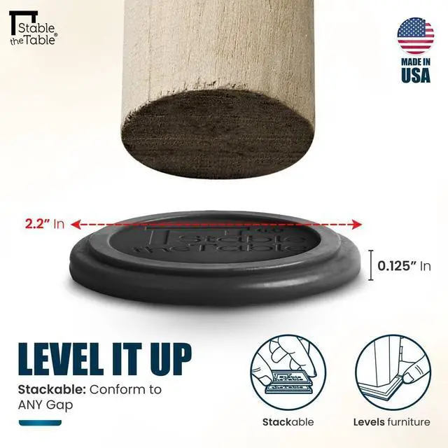 Alt view image 4 of 7 - Furniture Leveler, Non-Slip Stabilizer & Floor Protector