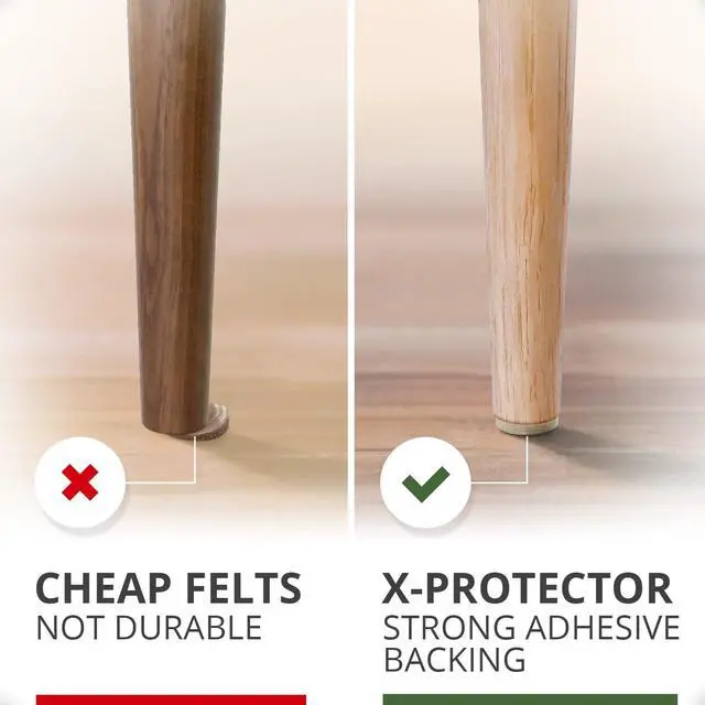 Alt view image 4 of 6 - 235 pcs Felt Furniture Pads Brown & Beige X-Protector! Huge Quantity of Furniture Pads for Hardwood Floors Your Ideal Wood Floor Protectors for Furniture. Protect Any Type of Hard Floor!