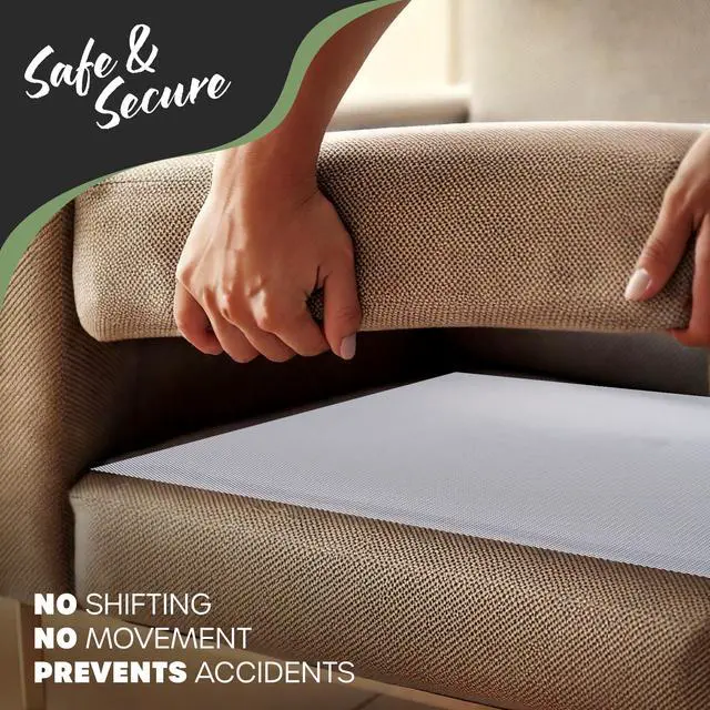 Alt view image 5 of 7 - 22"x72" Couch Cushion Grip Pad | Open-Weave PVC Foam Gripper Pad