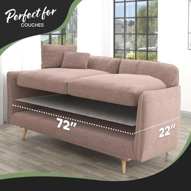 Alt view image 6 of 7 - 22"x72" Couch Cushion Grip Pad | Open-Weave PVC Foam Gripper Pad