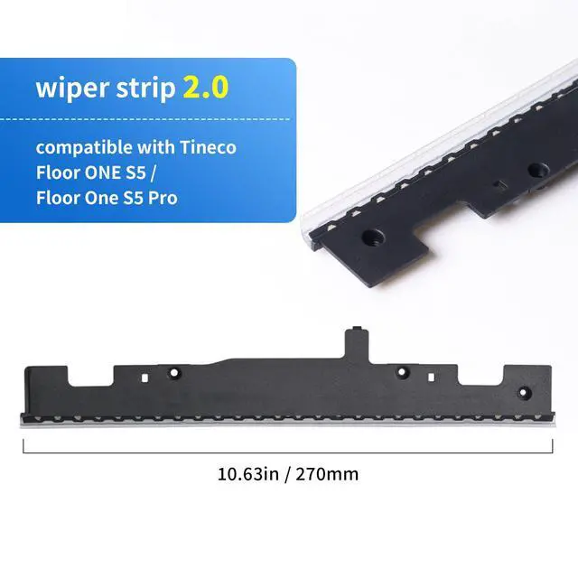 Alt view image 2 of 6 - Vacuum Replacement Parts Wiper Strip Compatible with Tineco Floor ONE S5 / Floor One S5 Pro Cordless Vacuum Cleaners,Wet Dry Vacuum Cleaner Accessories