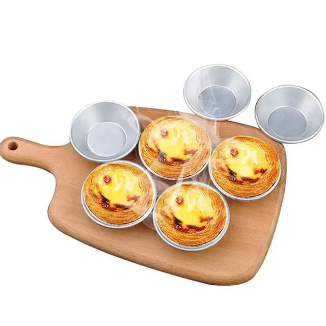 Alt view image 3 of 7 - 25 Pack-Egg Tart Mold,Mini Pie Muffin Cupcake Pans Egg Tart Bakeware Non-Stick Baking Cups