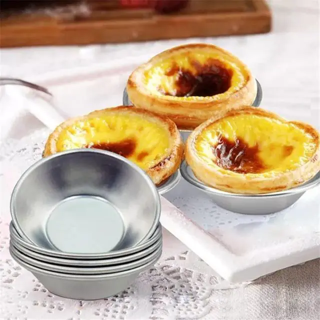 Alt view image 6 of 7 - 25 Pack-Egg Tart Mold,Mini Pie Muffin Cupcake Pans Egg Tart Bakeware Non-Stick Baking Cups