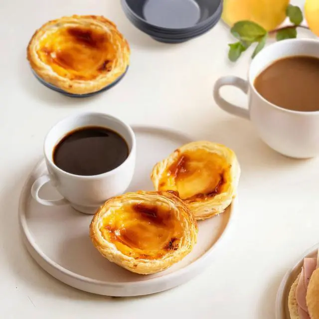 Alt view image 4 of 7 - Pastel de Nata Tins Carbon Steel 8 Pack Egg Tart Molds for Baking, Nonstick Mini Pie and Custard Tart Pans, Reusable Portuguese Custard Tart Shell Trays, Oven & Air Fryer Safe