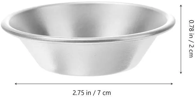 Alt view image 7 of 7 - 25 Pack Egg Tart Molds 2.75 Inch Aluminum Alloy Mini Pie Bakeware with Non-Stick Coating Round Baking Cups for Muffins Cupcakes Cheesecakes Cookies Desserts