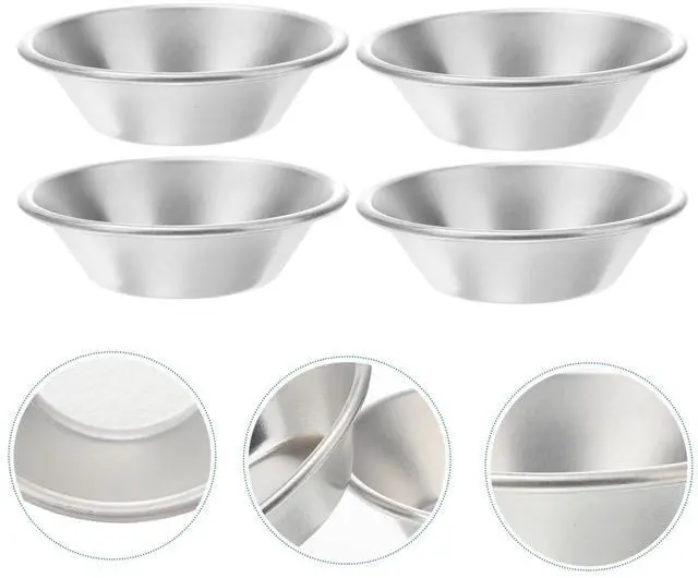 Alt view image 6 of 7 - 25 Pack Egg Tart Molds 2.75 Inch Aluminum Alloy Mini Pie Bakeware with Non-Stick Coating Round Baking Cups for Muffins Cupcakes Cheesecakes Cookies Desserts