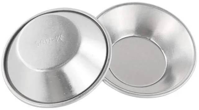 Alt view image 2 of 6 - 20Pcs Egg Tart Molds, Mini Tart Pan for Baking, Aluminium Puto Mold Pie Tins Cupcake Pudding Cups Mould