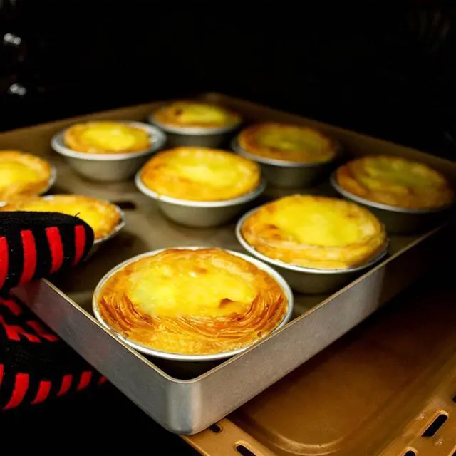 Alt view image 3 of 5 - 25 Pack Egg Tart Molds, Mini Pie Tart Pans, Non-Stick Reusable Baking Cups, Metal Muffin Cupcake Pans for Baking, Kitchen Bakeware