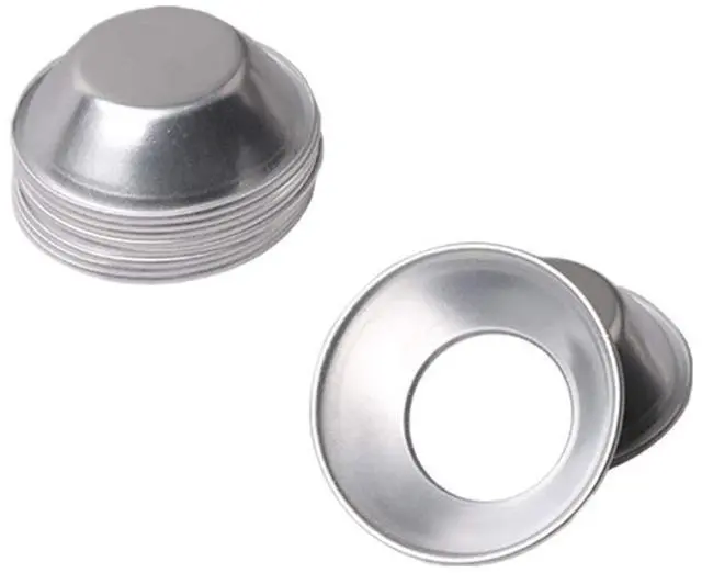 Main image of 25Pack Egg Tart Molds Tiny Pie Tartlets Dessert Mold Pans Tin Puto Cup Bakeware Cake Cookie Mold, Round Resuable Nonstick (Aluminum)