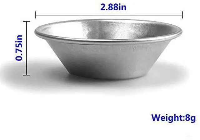 Alt view image 3 of 5 - 25Pack Egg Tart Molds Tiny Pie Tartlets Dessert Mold Pans Tin Puto Cup Bakeware Cake Cookie Mold, Round Resuable Nonstick (Aluminum)