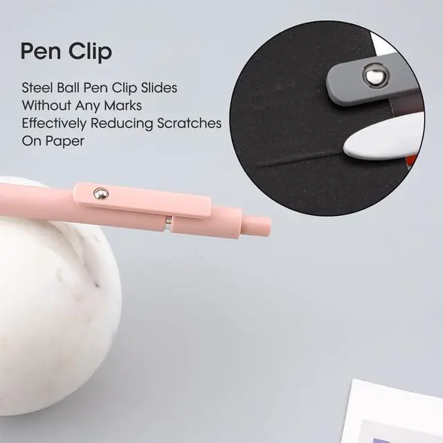 Alt view image 4 of 6 - Gel Pens 10pcs 0.5mm Quick Dry Black Ink Fine Point Pens